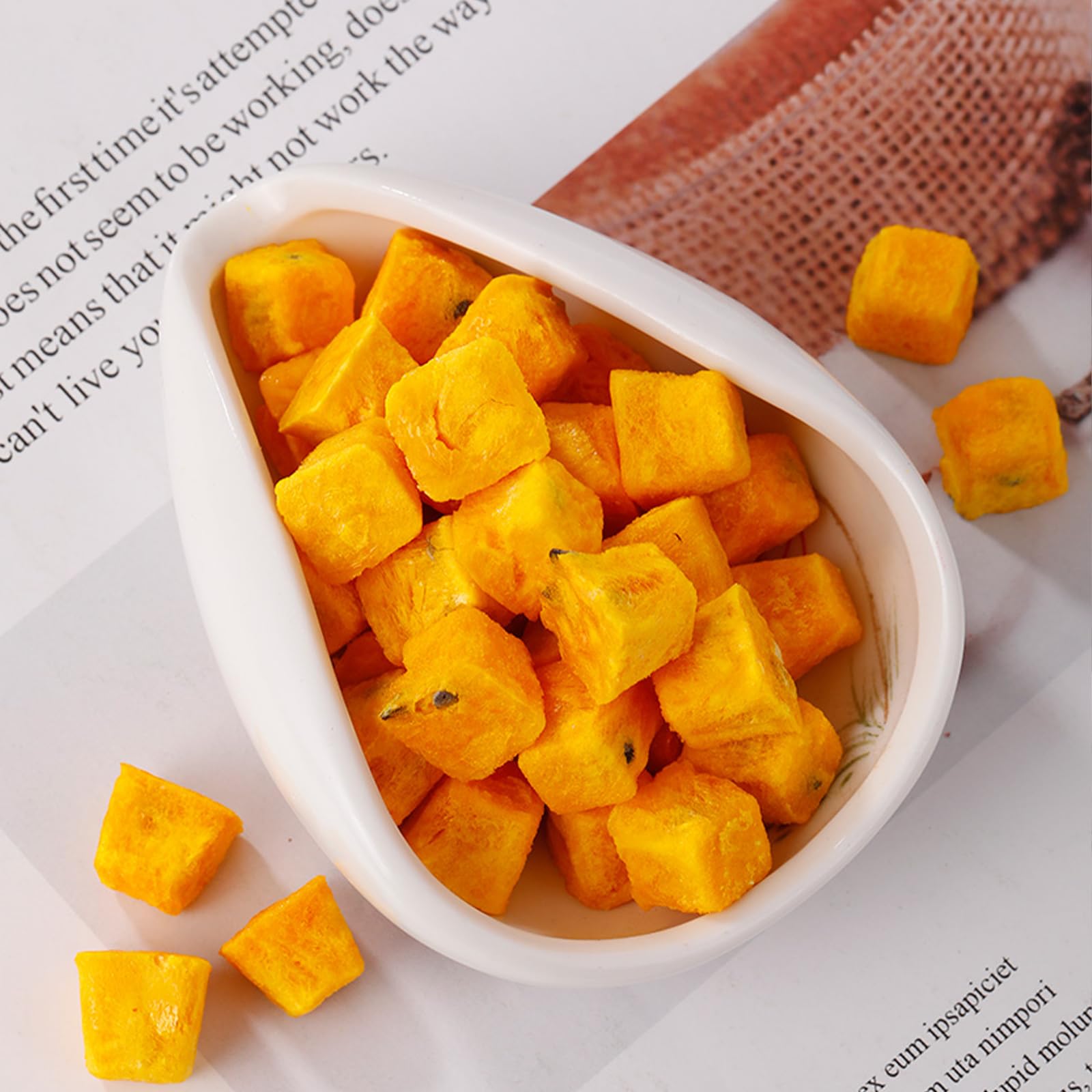 Frutto della passione liofilizzato premium 200 g, Tè congelato al frutto della passione, 100% naturale e senza additivi