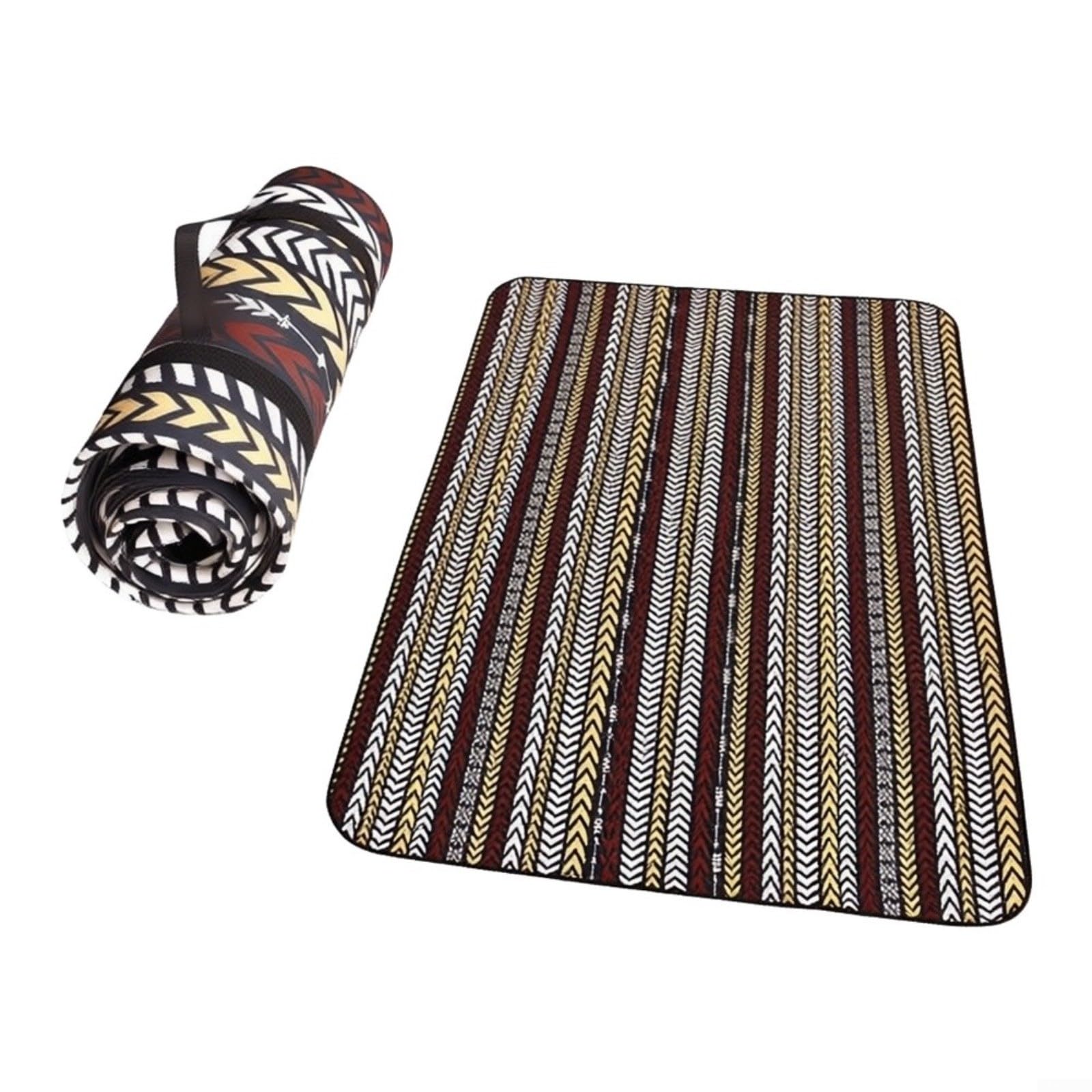 Tapis de pique-nique imperméable surdimensionné 200 x 200 cm épais et portable avec poignée de transport pour plage, camping, parc, facile à nettoyer, couverture d'extérieur résistante à