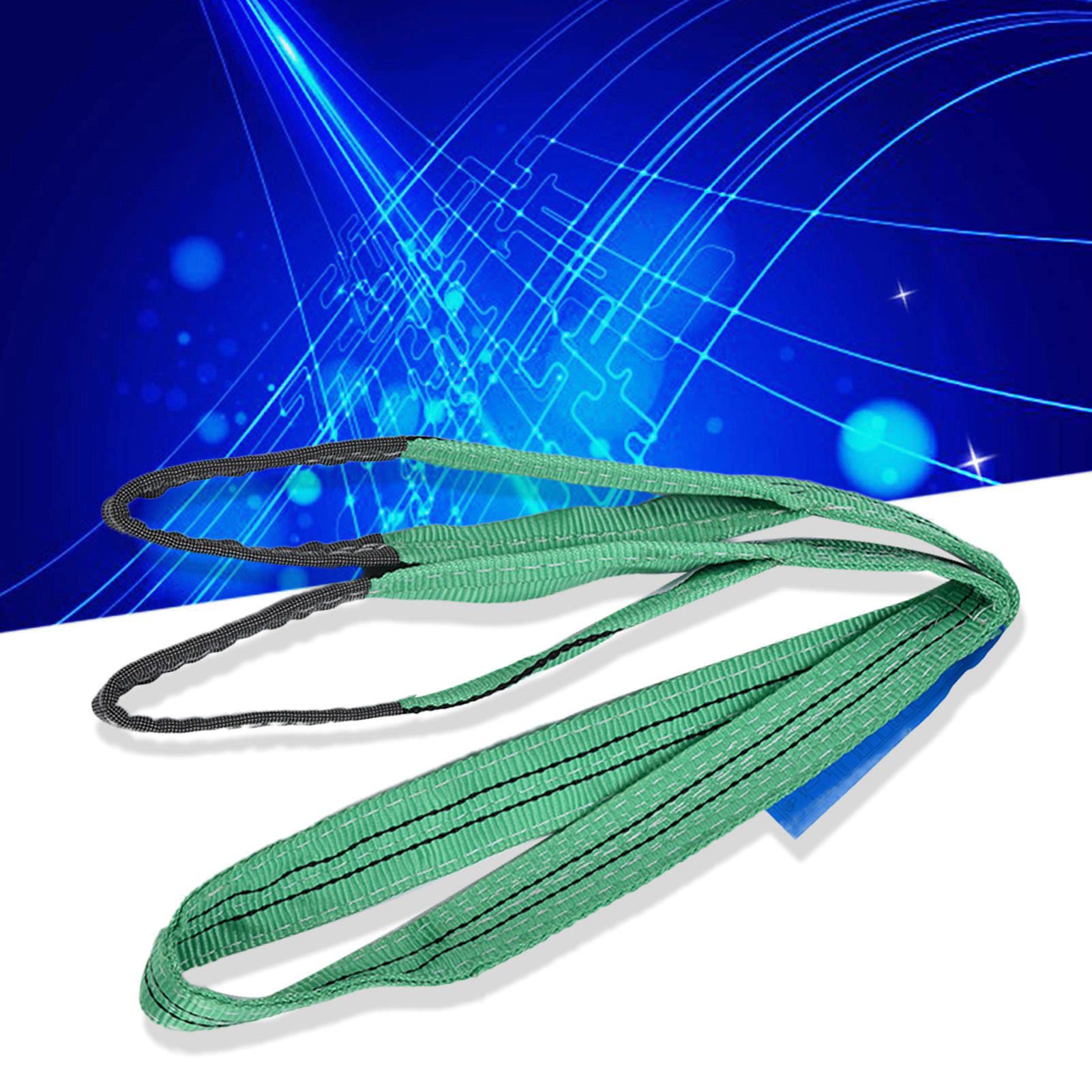Cocoarm Cinghie di Sollevamento Cinghie di Sollevamento in Poliestere Resistente Capacità di Carico 2T 4 Metri 13,12 Piedi Fettuccia Piatta Larghezza 50 Mm Tessuto Multistrato per Trasporti di Porti