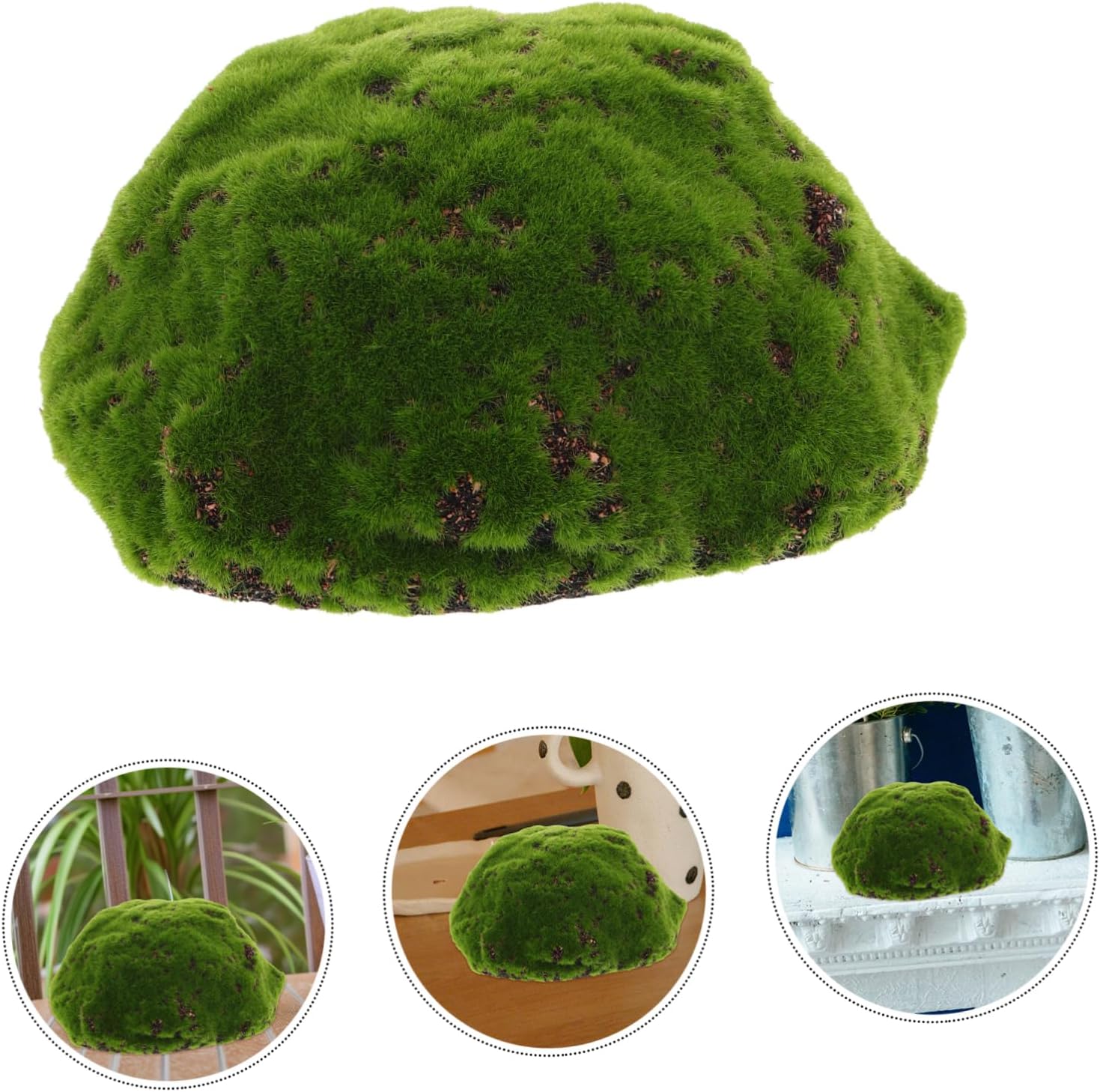 OSALADI Realistic Artificial Moss Spheres Decorative Faux Green Foam Balls for Floral Arrangements Versatile Decor for Weddings Events and Home Displays