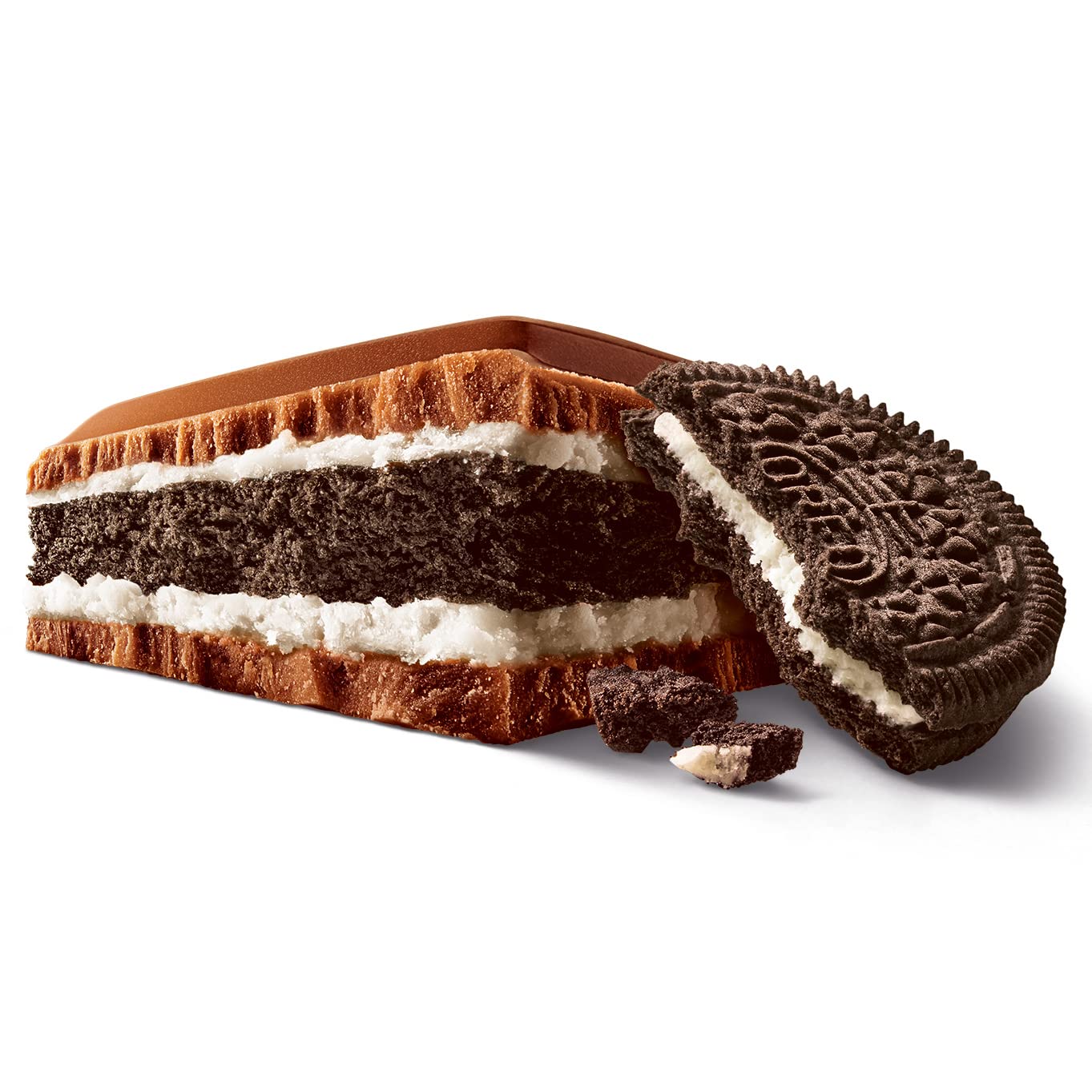 Milka OREO Schokoladentafel – 12 x 300 g – Großtafel, Zarte Milka Alpenmilch Schokolade mit knusprigem OREO Keks