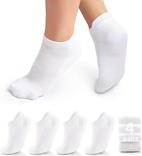 Bevigorio Calcetines de agarre de pilates, calcetines de yoga con agarres para mujer, calcetines de ballet con agarre antideslizante