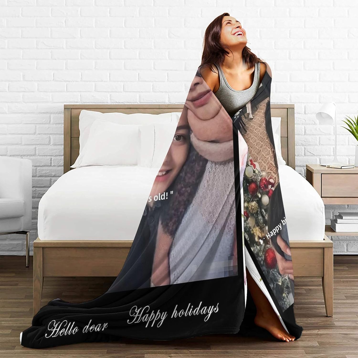 Personalized Photo Blankets, Custom Blankets with Pictures and Text, Custom Throw Blankets, Personalized (图片1) - Image 8