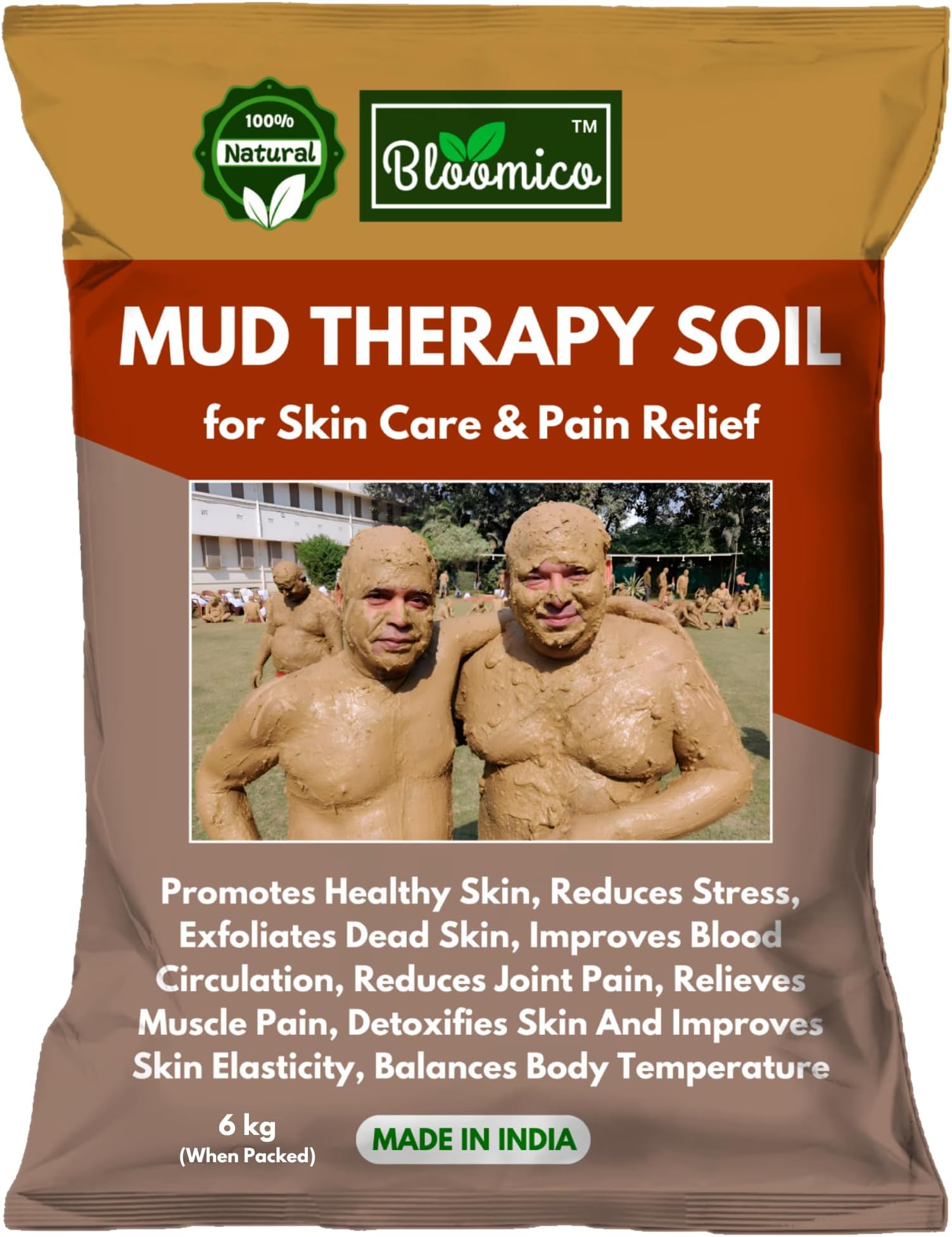 Mud Therapy Sand for Mud Baths & Skin Wellness - 6 kg | Therapeutic Mud for Healing, Relaxation, Rejuvenation & Moisturizing - 6 kg