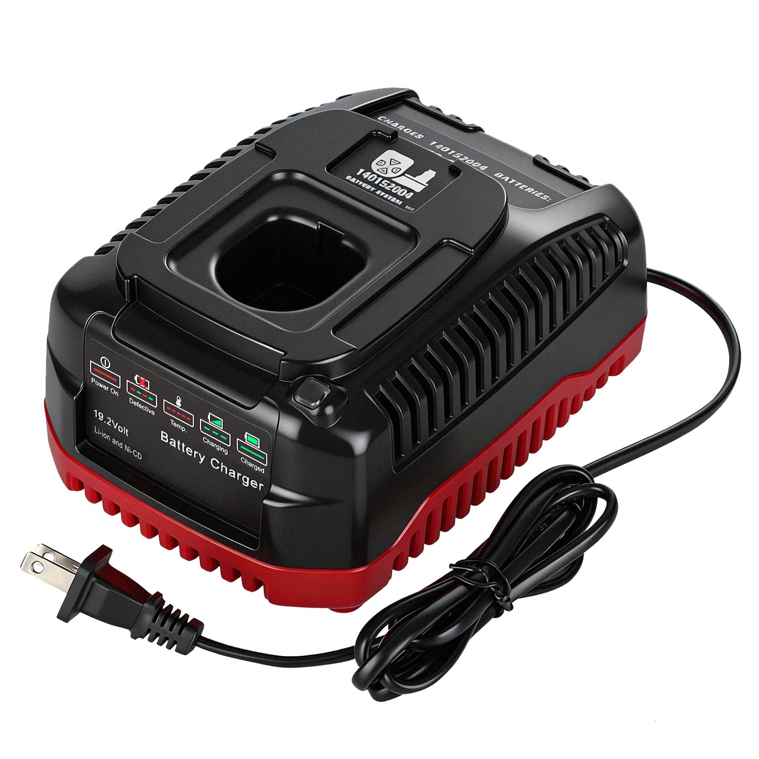 Choerinton Chargeur rapide pour batteries Craftsman 9,6 V à 19,2 V C3, charge rapide compatible avec 11375 11376 130279005 130279003 1323903 PP2011 PP2020 PP2025 PP2030, Ni-Cd et lithium