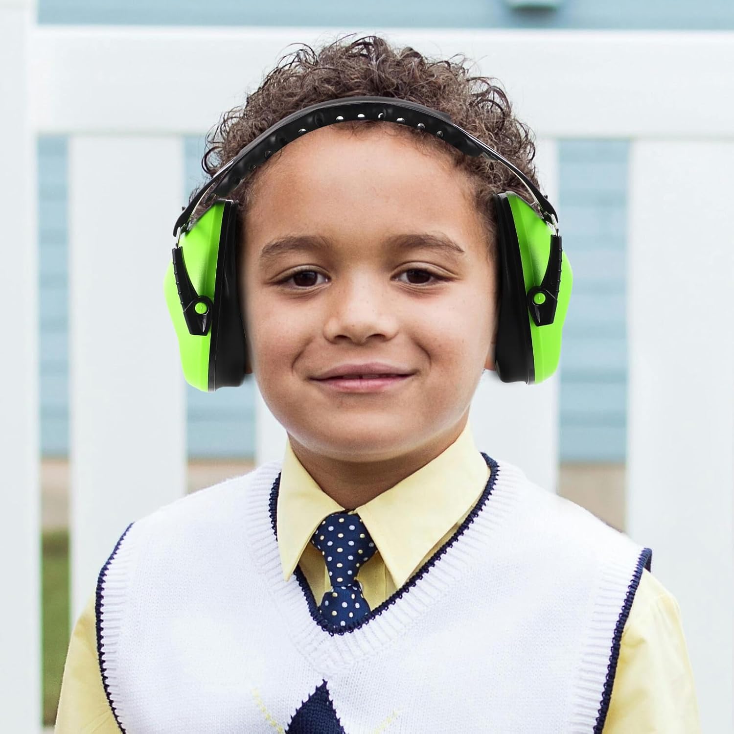 2pcs Noise Cancelling Ear Muffs for Babies – Lightweight Soundproof Headphones with Noise Reduction, Airplane Travel Essential in Light Green and Sky Blue