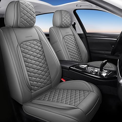 Juego completo de fundas de asiento de automóvil, fundas universales de cuero para asiento de automóvil, protector de asiento de automóvil