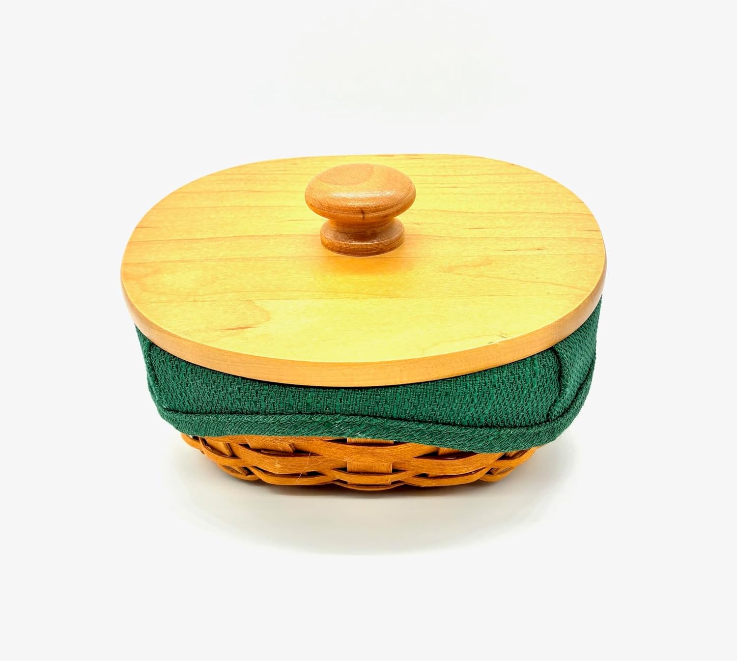 Longaberger Hostess Appreciation Basket 2002 with Protector, Ivy Green Liner, and Lid