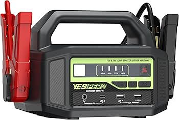 Amazon.com: YESPER 12V/24V Car Jump Starter, 6000A Peak 5.1 lbs