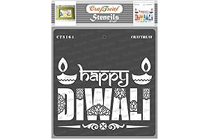 CrafTreat Indian Diwali Stencils for Joyous Diwali Celebrations