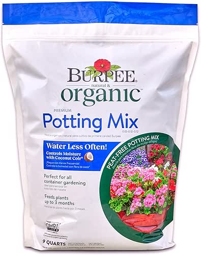 Burpee, 9 Quarts | Premium Organic Potting Natural Soil Mix