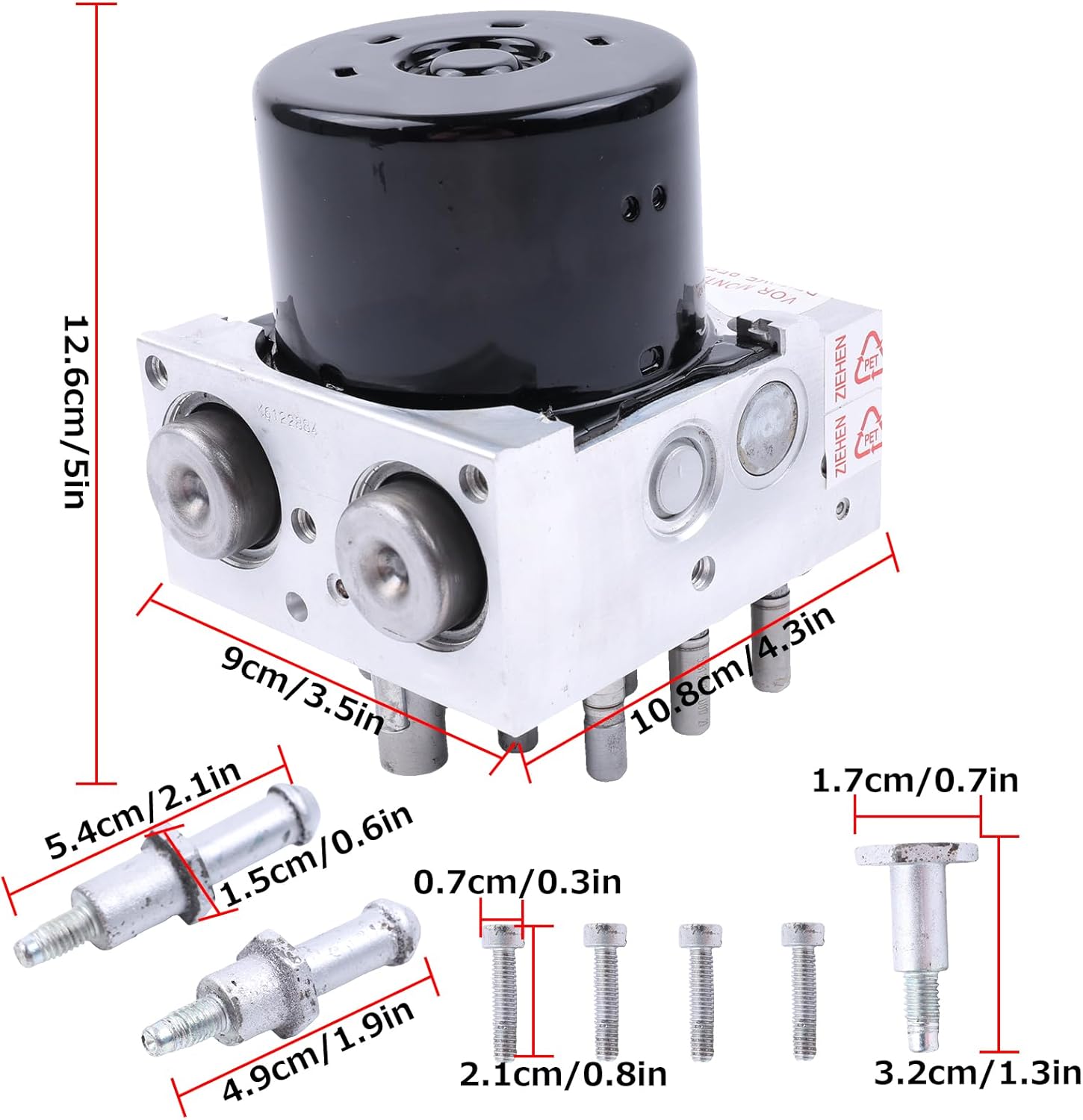 68067457AA ABS Anti-Lock Brake Control Pump Module Unit Compatible with Jeep Wrangler 2010-2018, Anti-Lock Brake Hydraulic Control Unit ABS Anti-Lock Brake Control Pump