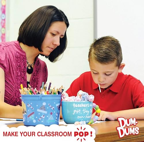 Miniatura 4 de Dum Dums Original Mix Bulk 1000 unidades – 16 sabores | Sabores clásicos de todos los tiempos – Paletas a granel, chupones a granel, envueltas