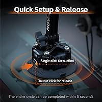 Vista 7 de Vaxis Global MOVMAX - Ventosa electrónica solar de 4.5 pulgadas, compatible con brazo de cuchilla y brazo de afeitar para cámara de bolsillo