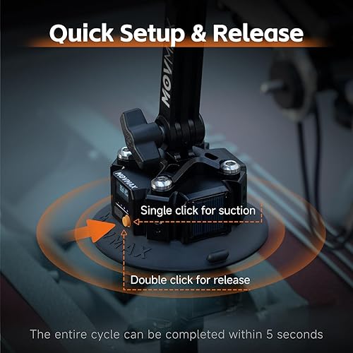 Miniatura 7 de MOVMAX - Ventosa electrónica solar de 4.5 pulgadas, compatible con brazo de cuchilla y brazo de afeitar para cámara de bolsillo 3cámara de