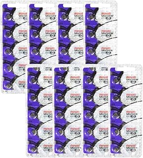 40 Authentic Maxell 377 Silver Oxide 1.55V Batteries SR626SW