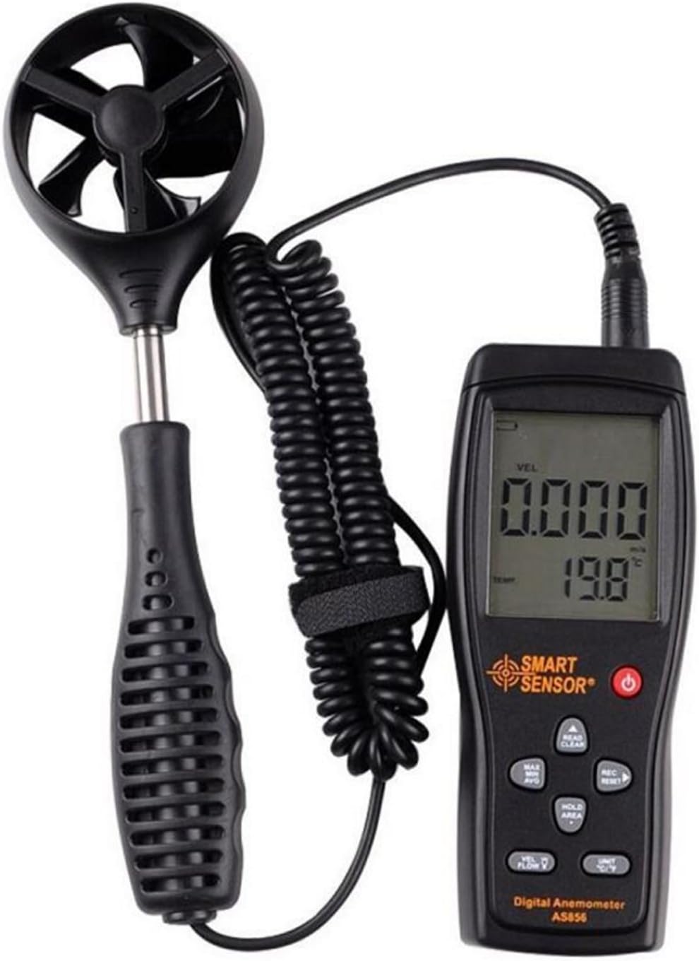 風速計 小型 温度計 デジタル ドローン 空撮 簡単手軽 室外 高精度 精度0.3-45m/s AS856 風速測定用