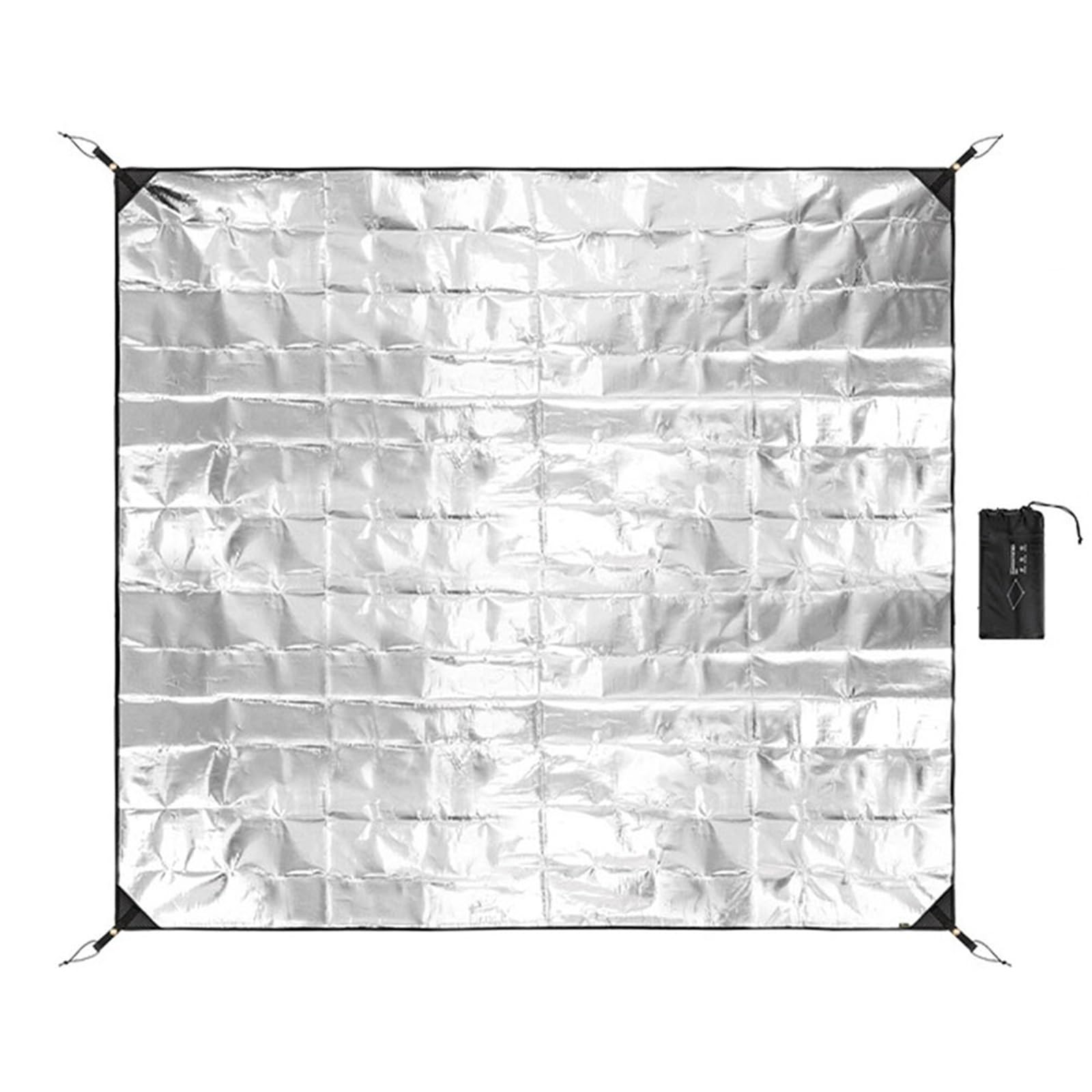 Mata z folii aluminiowej, Mata kempingowa Folia aluminiowa dwustronna 70-180x200cm