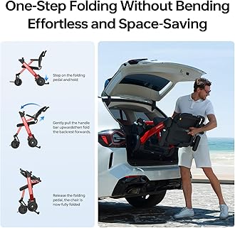 Paiseec 3-in-1 Electric Wheelchair with Push-Assist, Power Wheelchair Walker Combo for Adults, Easy Operation and Folding, ProSafety Driving System, Airline Approved, 300lbs Capacity, Model W3