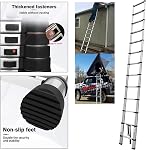 Telescopic Ladder,16.5 FT Aluminum Telescoping Ladder with Non-Slip Feet,Portable Extension Ladder Adjustable Lightweight Folding Ladder for Home or RV Work,330lb Capacity