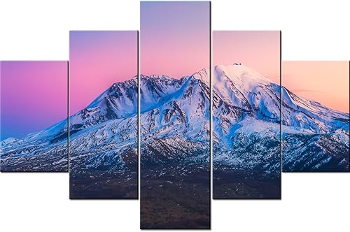 Vista 135 de Paisaje de 5 piezas pintura sobre lienzo