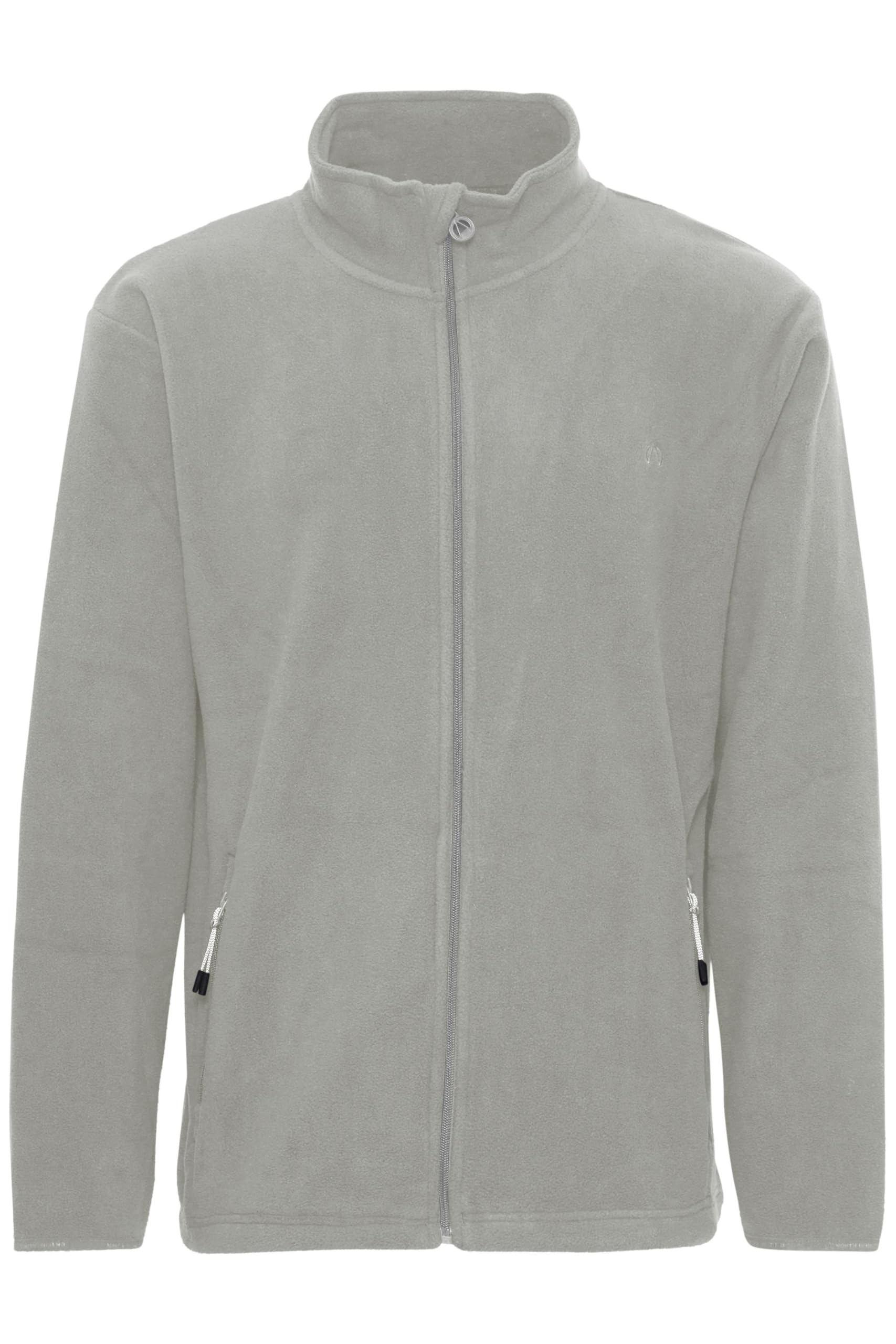 NORTH BEND NBCocas Fleecejacke atmungsaktiv sportliche und wärmende Jacke mit Stehkragen, Größe:2XL, Farbe:Drizzle (1139)