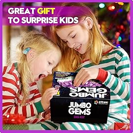 XXTOYS Gemstone Dig Kit - Dig Up 18 Real Gemstones and Crystals - Science Kits for Kids, STEM Toys for Age 6-8, Great Educational Geology Gifts for Boys & Girls Ages 5-7