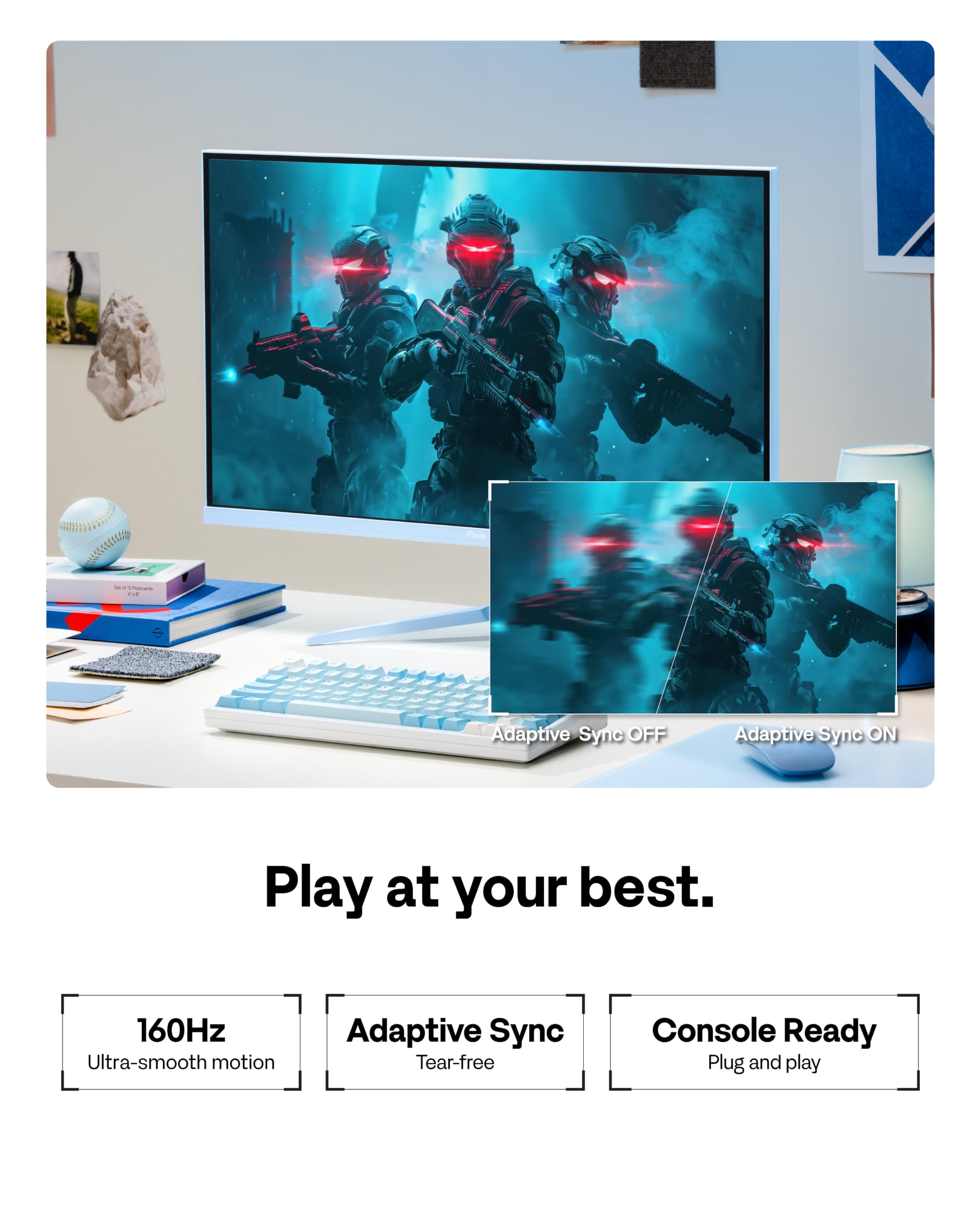 Amazon.com: Pixio PX27U Wave Blue 27 inch 160Hz Refresh Rate 4K