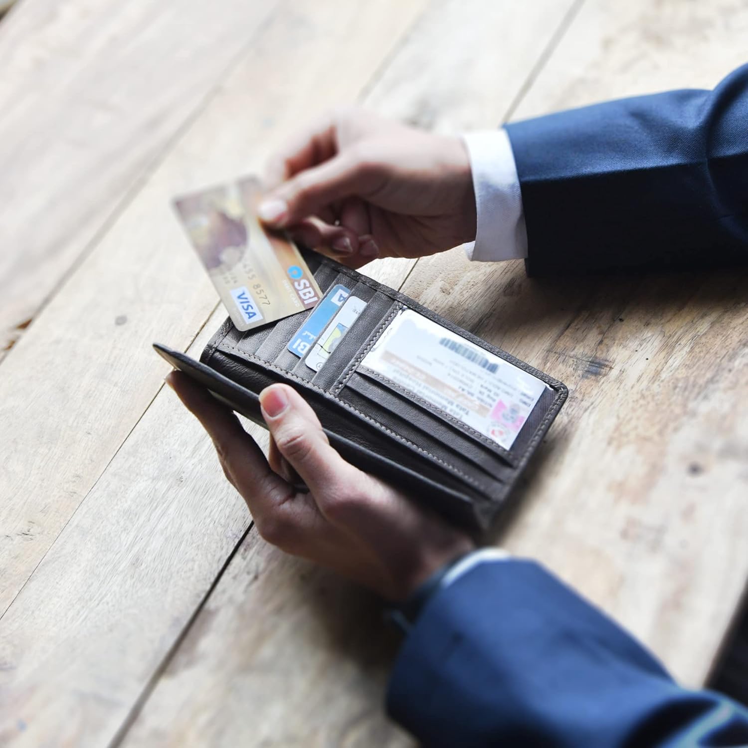 Jajmo Legacy Bifold Genuine Leather Long Vintage Wallet Checkbook Card Case Holder For Men | Bifold, Long, Vintage, Checkbook, Card Case, Holder - Image 7