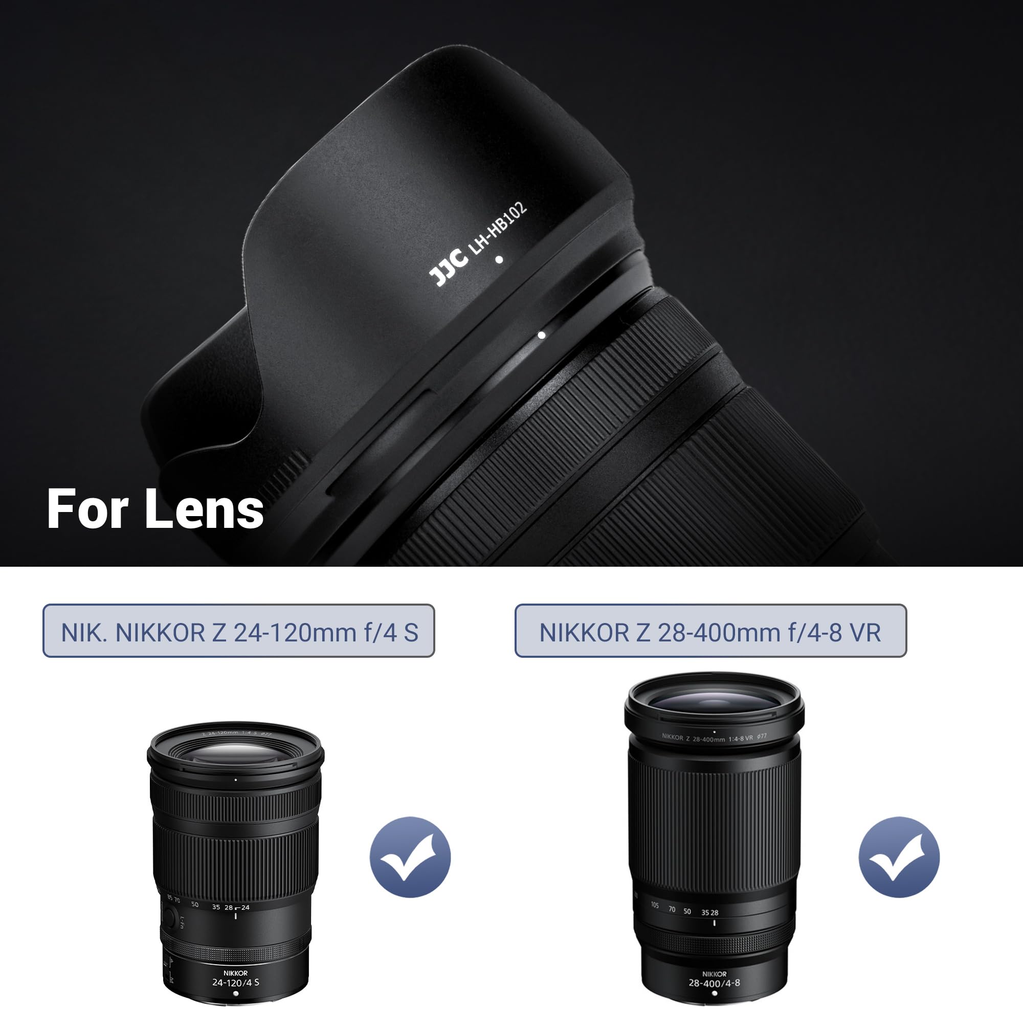 Amazon.com : JJC HB-102 Reversible Lens Hood Shade for Nikon