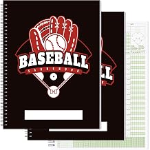 3 Pack 9x12 Baseball Scorebook, Softball Score Keeping Book, 35 Games 16 Players, Extra Innings, Baseball Stats Book for Youth, High School Adult Leagues