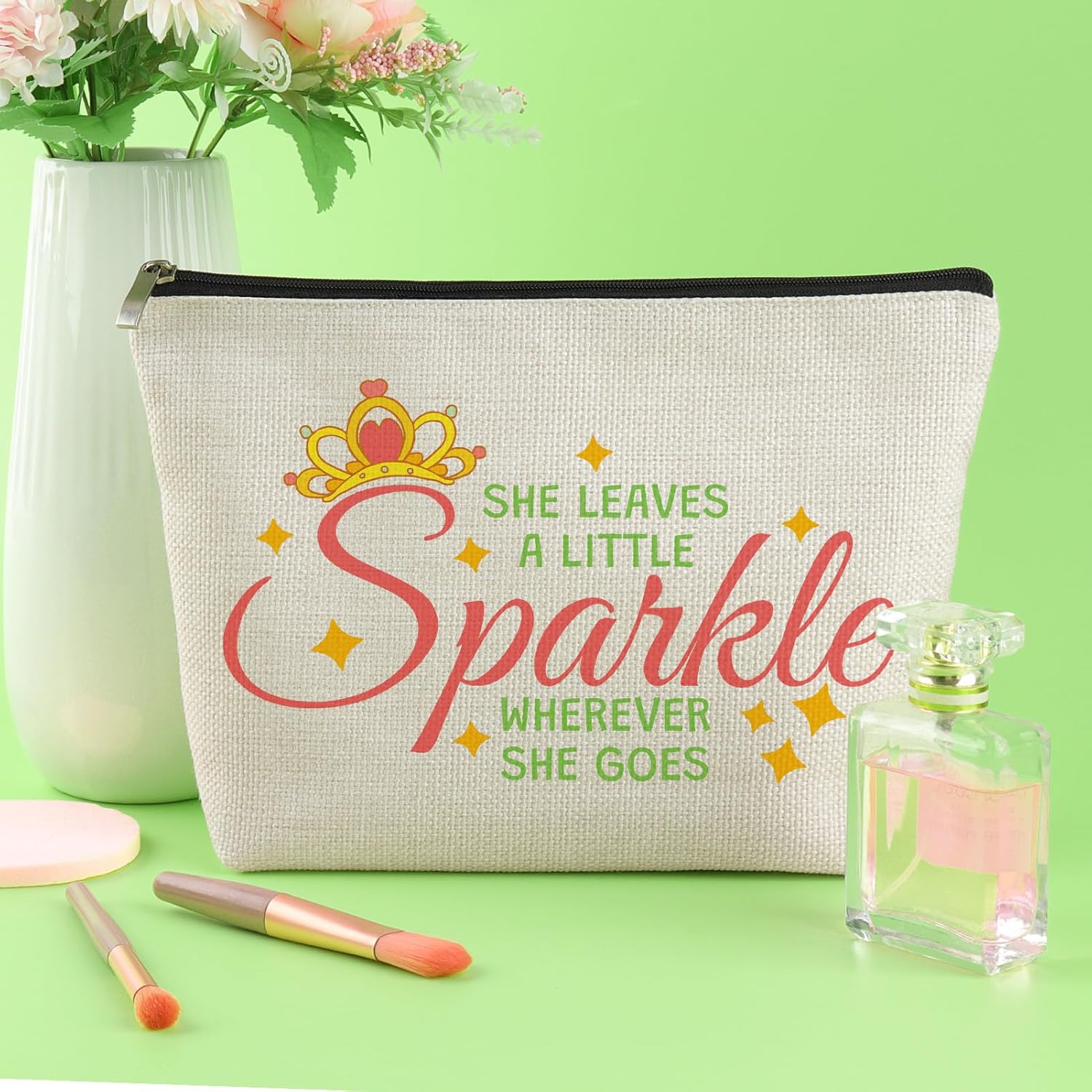 Inspirational Quote Makeup Bag for Women Birthday Graduation Gift for Friend Sister Daughter Positive Cosmetic Bag Retirement Gift for Coworker Colleague Friendship Present Encouragement Travel Pouch - Image 4
