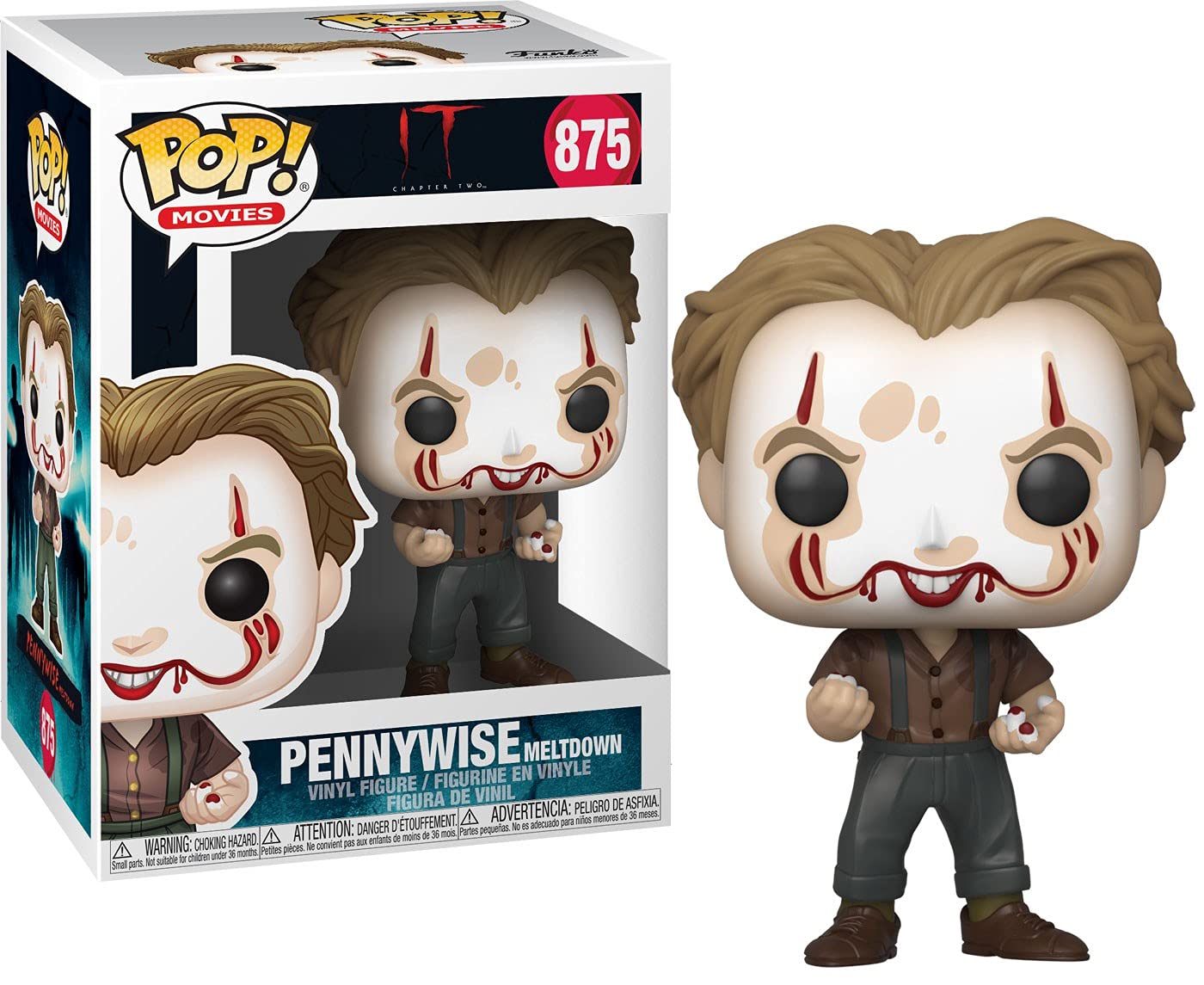 FunkoPop! Movies: IT 2-Pennywise Meltdown IT Chapter 2 Balloon 13 - It - Collectable Vinyl Figure - Gift Idea - Official Merchandise - Toys for Kids & Adults - Horror Fans