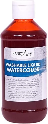 Vista 14 de Handy Art Acuarela líquida lavable de 8 onzas, rojo fluorescente
