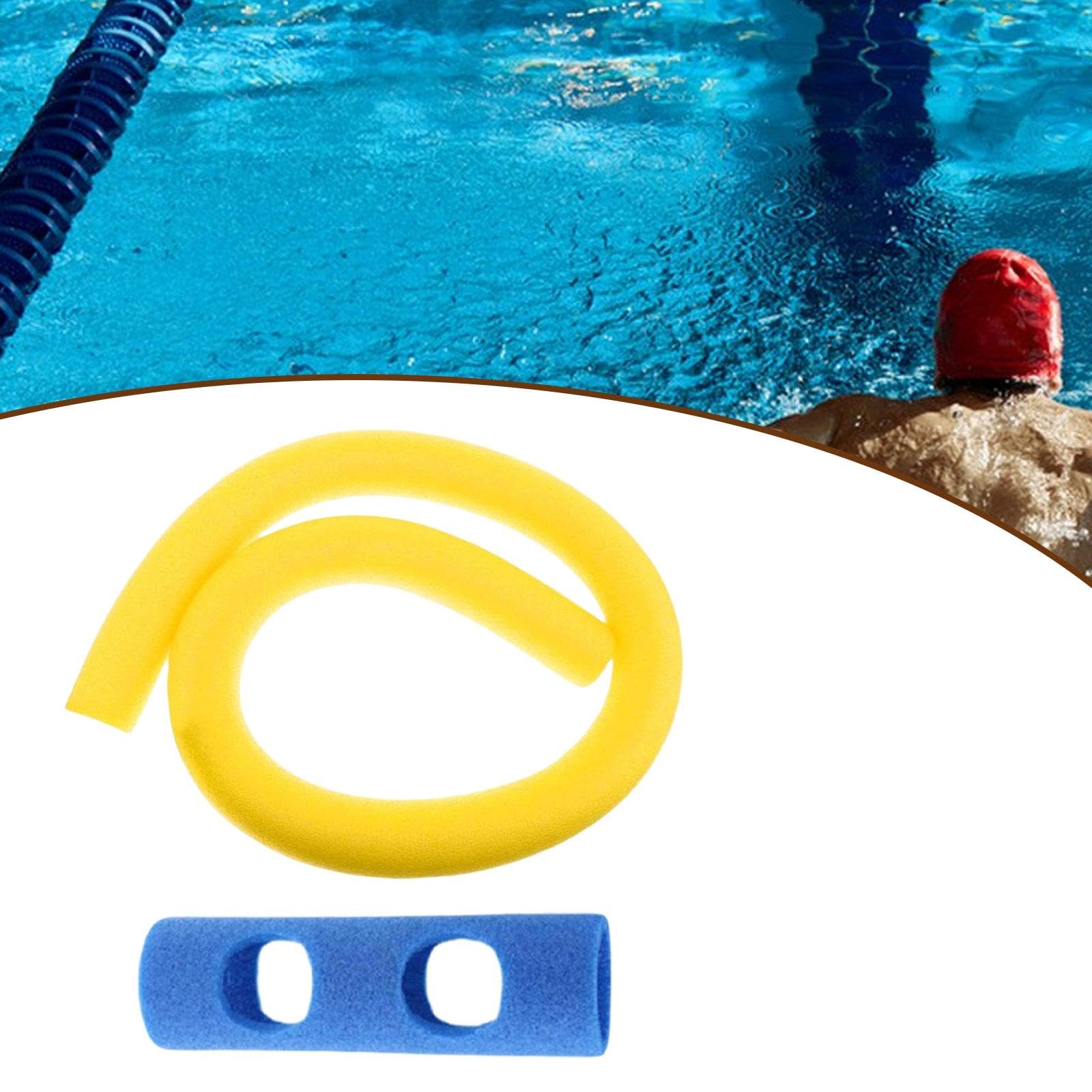 Bouée Gonflable de 150 Cm (59,06 Pouces) pour L'entraînement à La Natation avec Jointure, Jaune