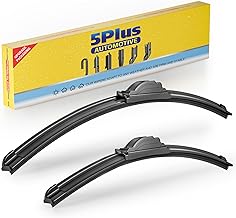 5 PLUS 26" and 20" Windshield Wiper Blades(Pack Of 2), All-Season Performance Automotive Replacement Windshield Wiper Blades for My Car