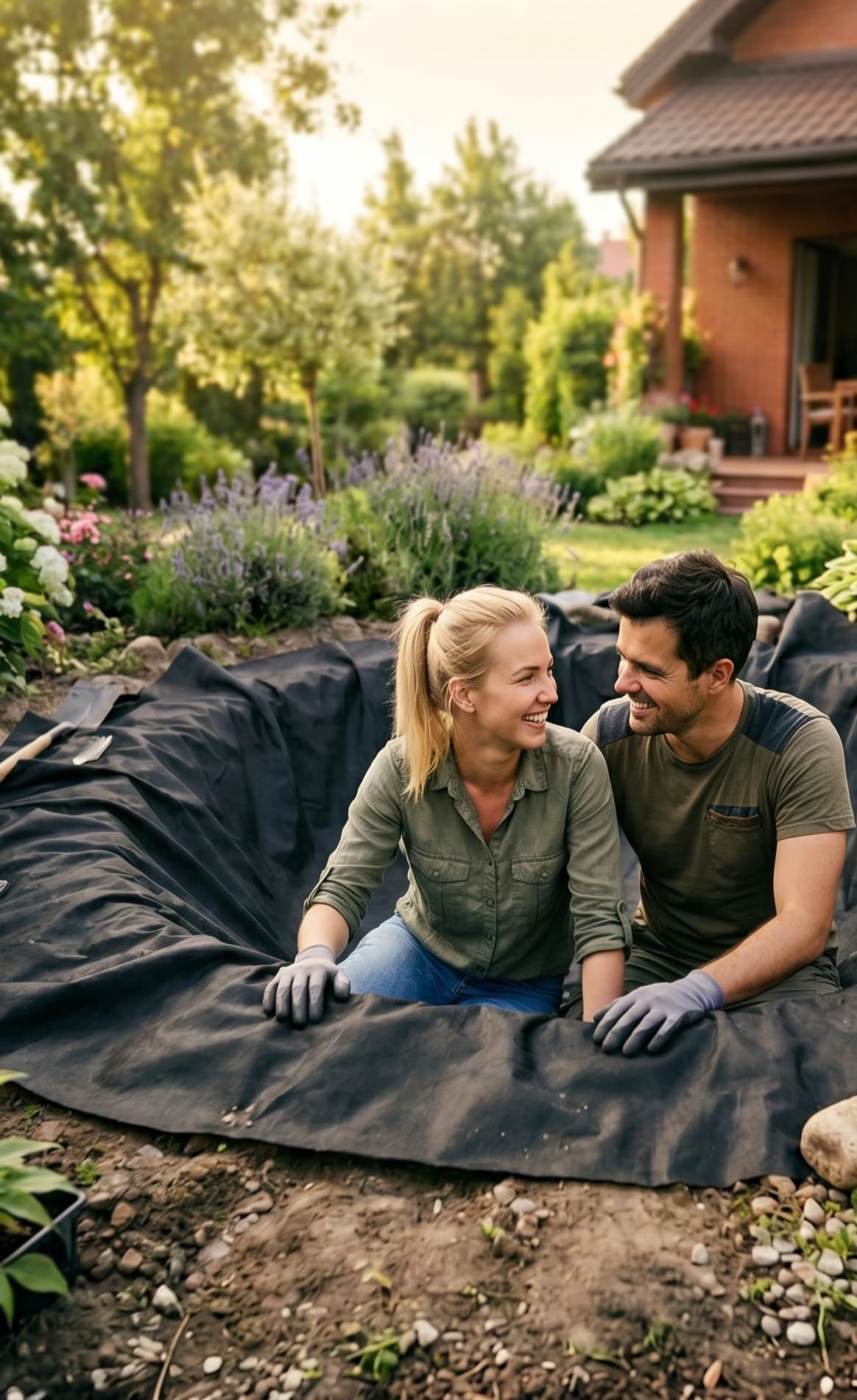 ASF Geotessile 150g/m² 50m x 1m | Telo da Giardino Anti-Erbacce, Drenaggio e Filtrazione, Sottofondo per Ghiaia, Vialetto