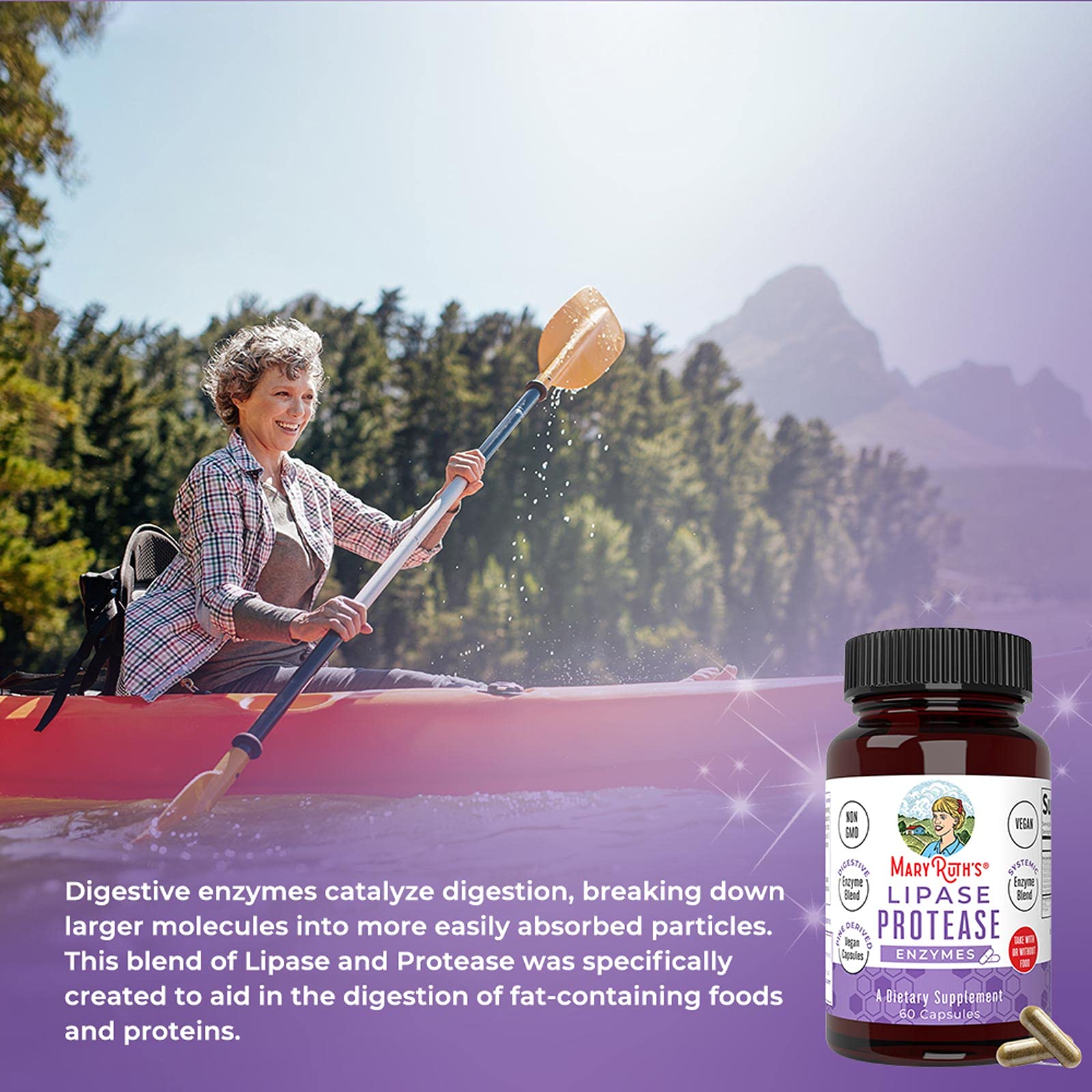 Liver Detox Cleanse & Repair 2 Month Supply Digestive Enzyme