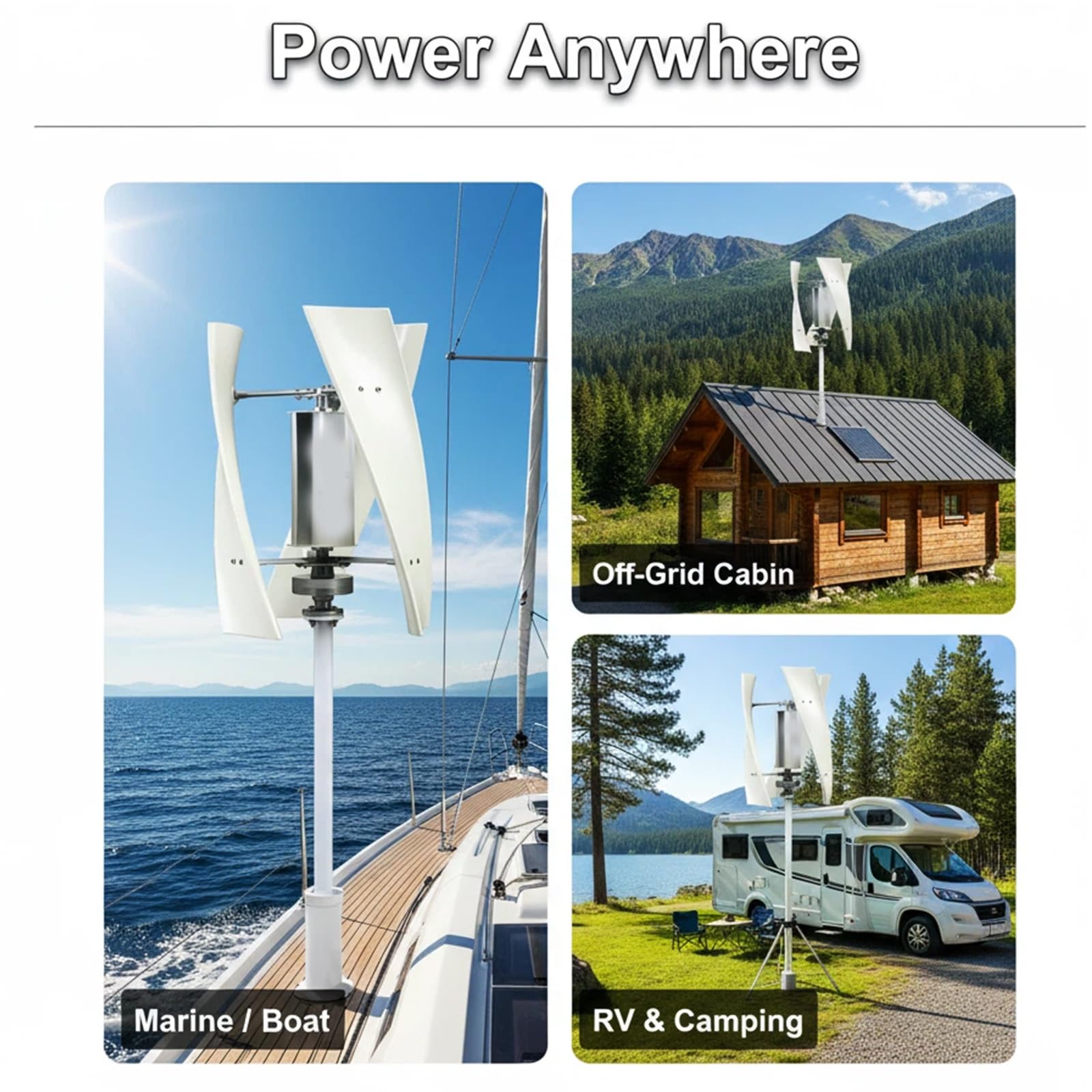 ,48v,Turbina wiatrowa o wysokiej wydajności i mocy 16000W