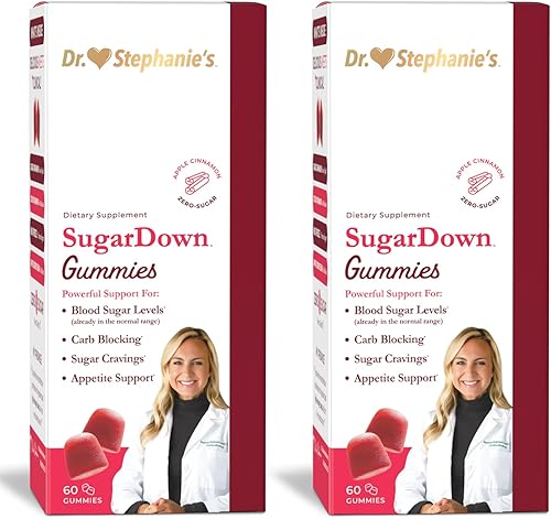 Miniatura 8 de Pharmaganics Dr. Stephanie's SugarDown Gummies - Suplemento de canela de Ceilán y Cassia - 0.00 oz de azúcar