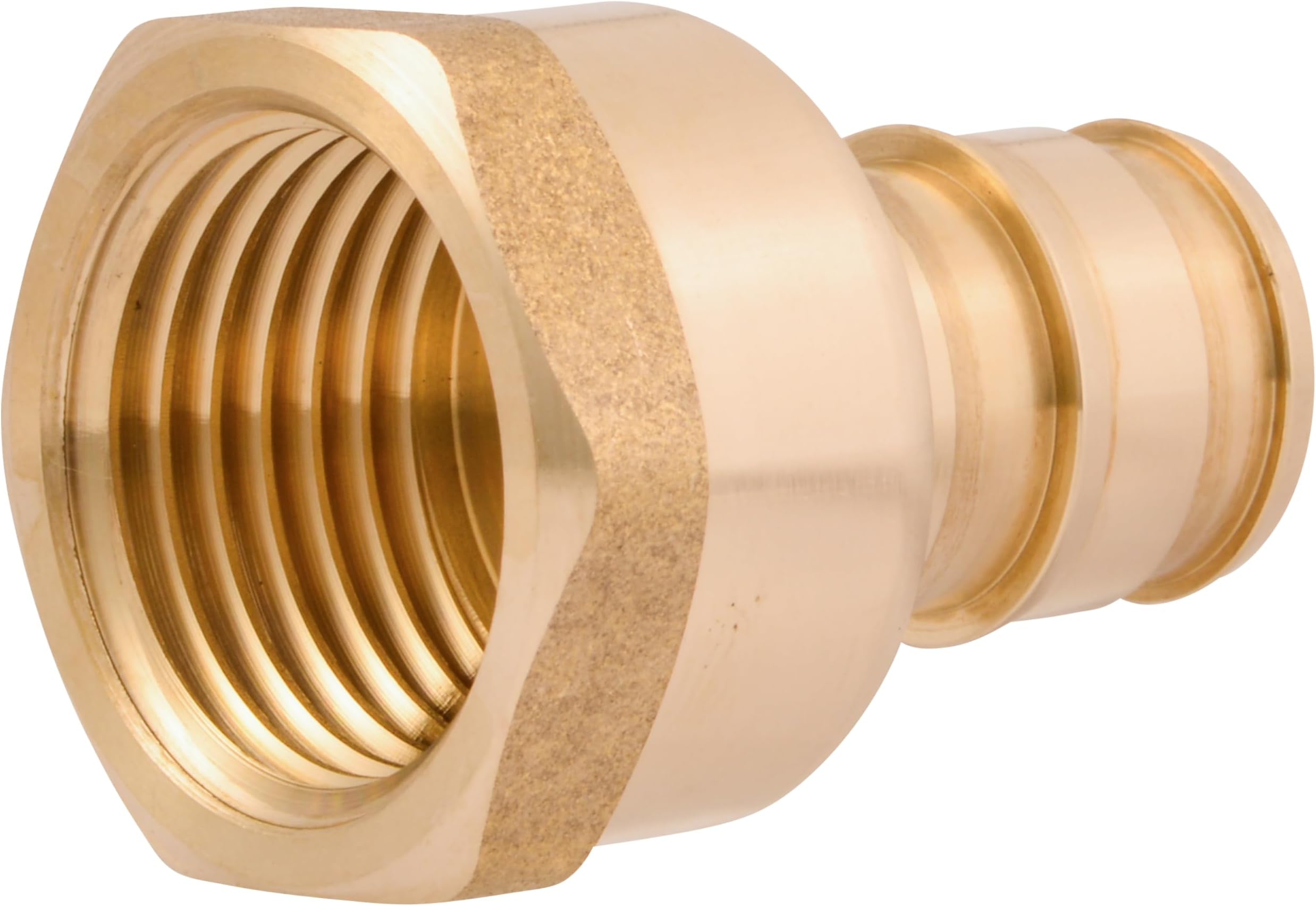 SharkBite 1/2 Inch Expansion FNPT Adapter Fitting for PEX-A Pipe, Brass Plumbing Fittings, Female NPT Adapter for PEX-A Tubing, UAB072LFA