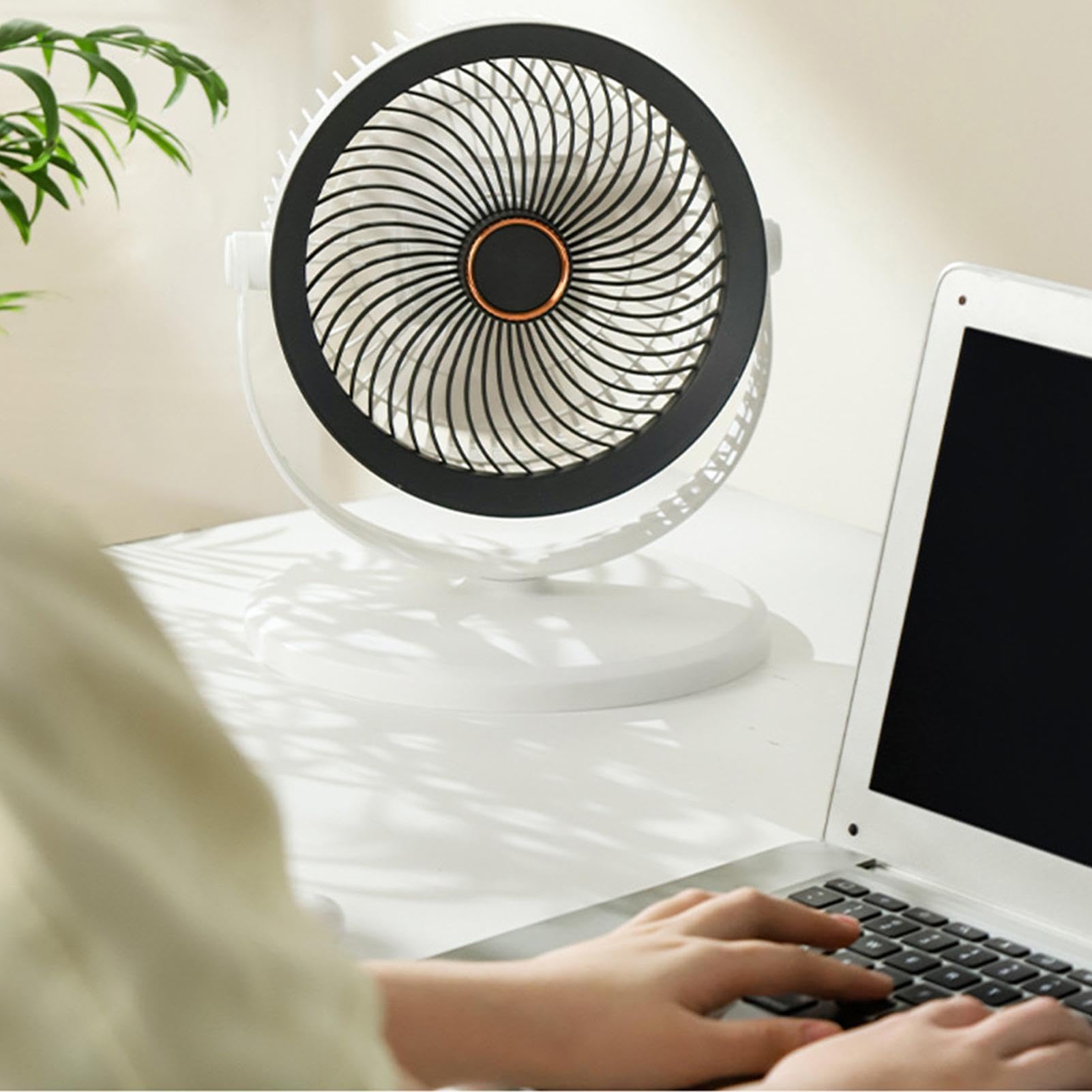 Ventilatore da pavimento portatile, 5 velocità, regolabile, silenzioso, pieghevole, anti-ribaltamento | Ventilatore a piedistallo da ufficio con luce a LED per viaggi estivi da comodino casa ufficio donne