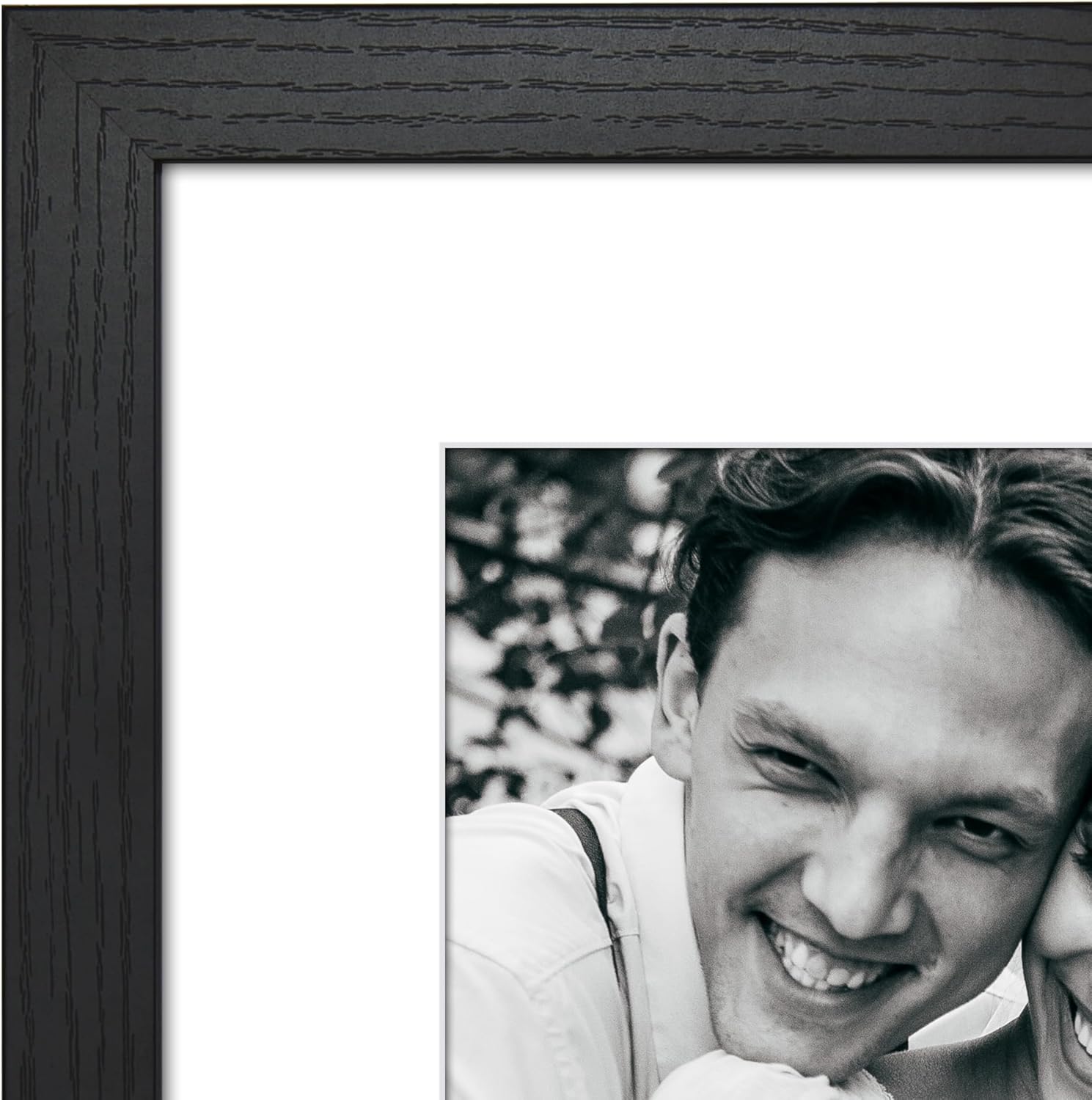 Americanflat 17x23 Picture Frame with Polished Plexiglass - Use as 13x19 Frame with Mat or Display 17x23 Photo Without Mat - Hudson Collection - Wide Picture Frames for Wall Display - Black