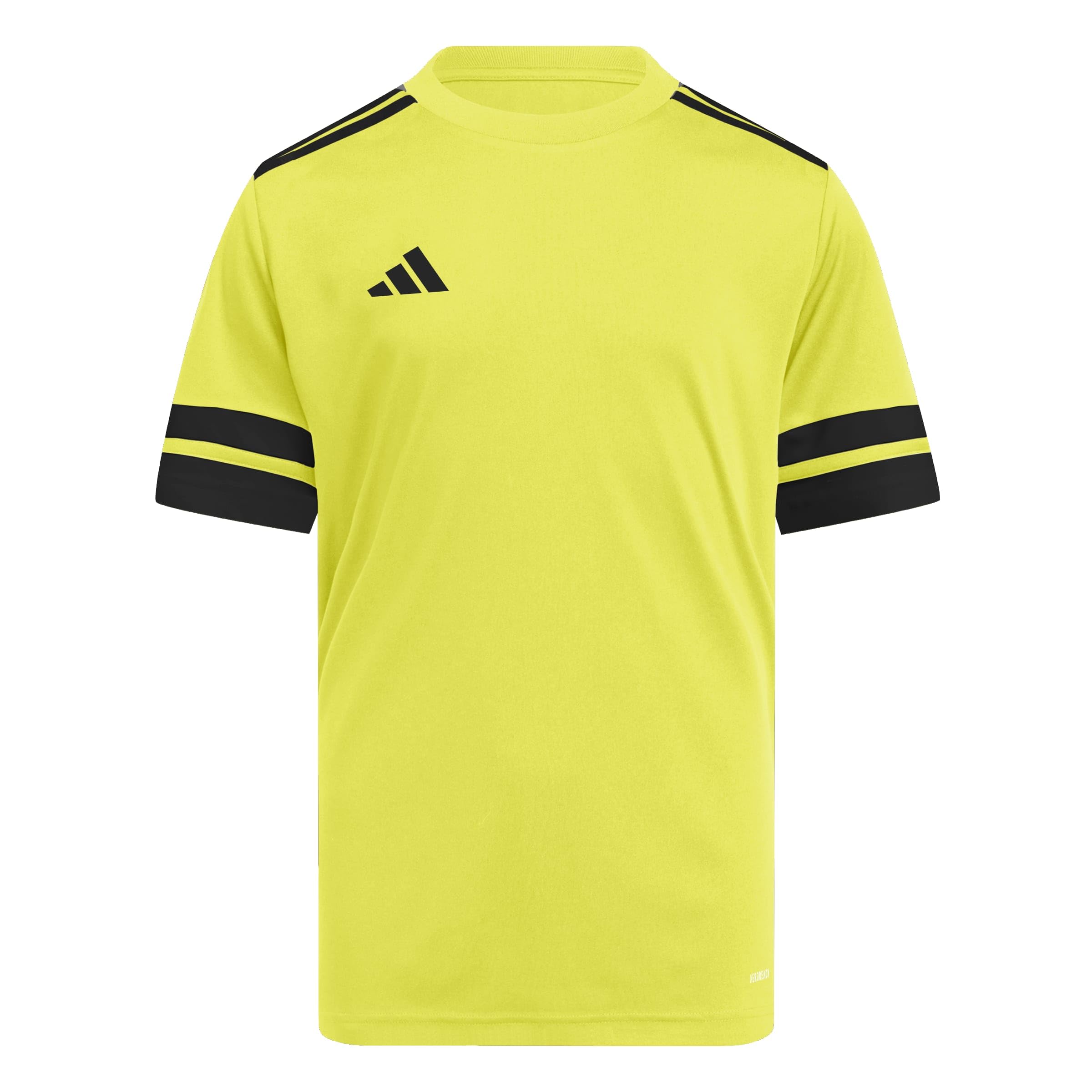 adidas Unisex Kids Squadra25 Jersey Short Sleeve Kids Shirt, Team Yellow/Black, 7-8 Years