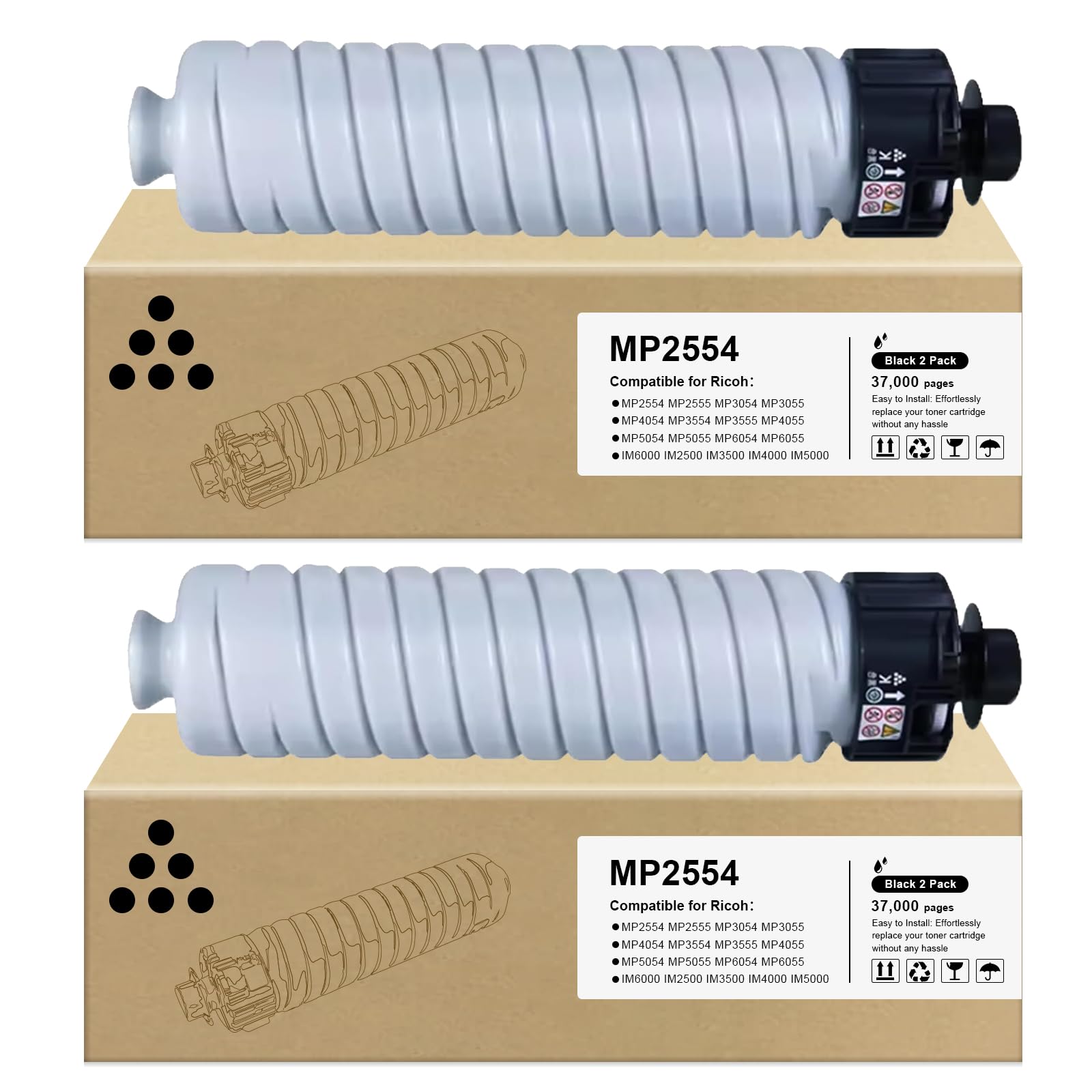 リコー　RICOH MP Pトナー4色セット Amazon.co.jp: Verabeenix MP2554 MP3554 トナーカートリッジ Ricoh