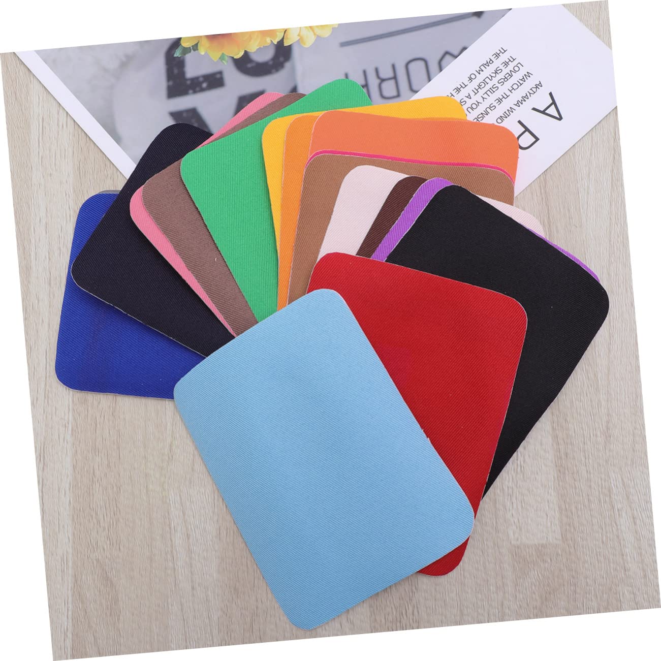 STOBOK 3 Juegos De Parches De Tela Para Rodillas Adhesivos Para Reparar Jeans Y Coderas Para Ropa 18 Unidades