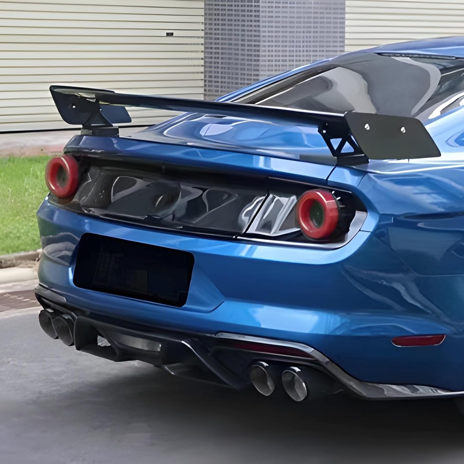 Carbon Fiber Rear Wing Spoiler Compatible with Mustang GT500 2020–2023 Rear Trunk Lip Spoiler Wing Vehicle Body Styling Kit