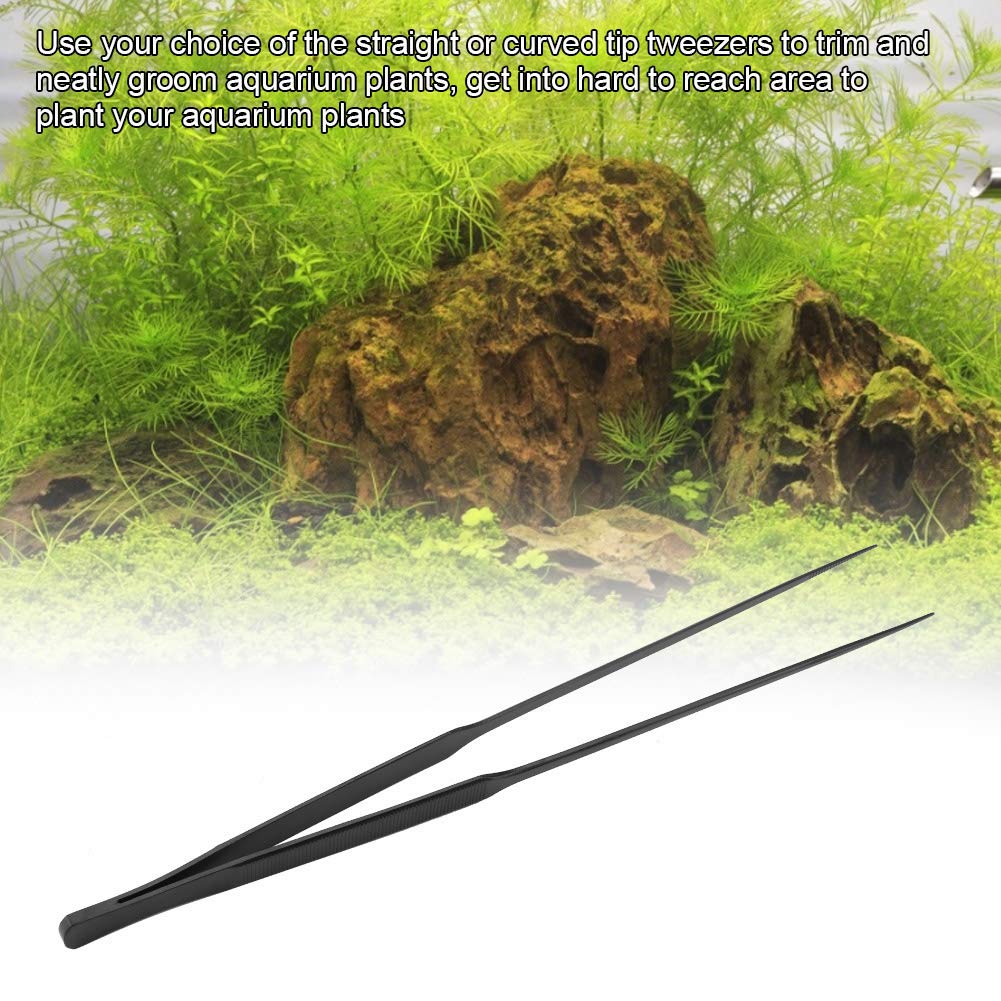 Kit Accessori Acquario In Acciaio Inox - Pinzette Dritte E Curve, Per Manutenzione Piante E Pulizia - Foto 5