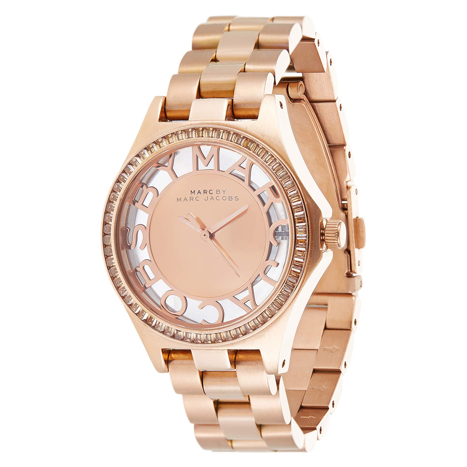 Marc JacobsMarc by Marc Jacobs Women's Rose Gold Dial Stainless Steel Band Watch - MBM3339