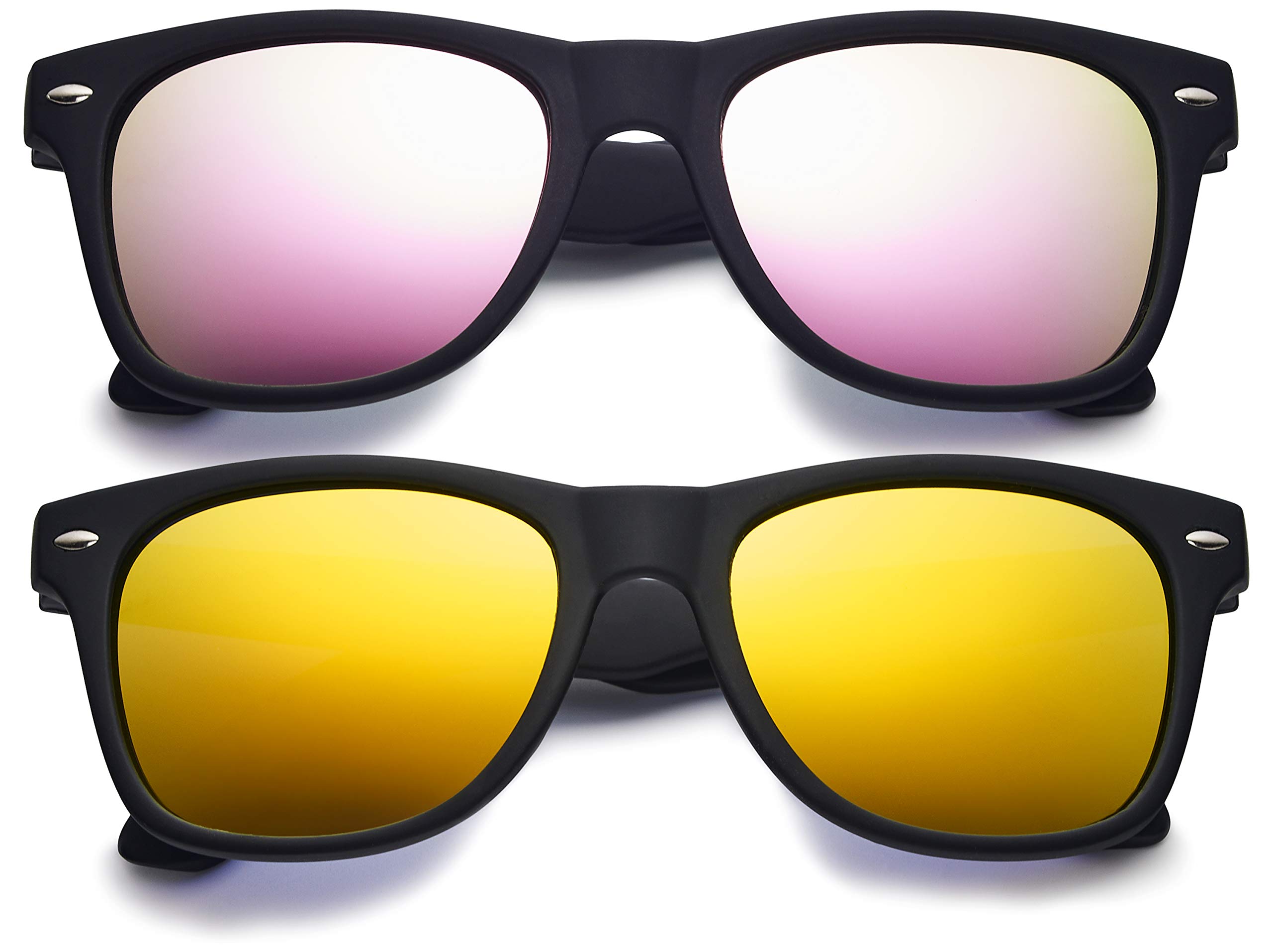 LEICO FASHION Kids Polarized Retro Sunglasses for Boys Girls Age 3-12 Shatterproof UV Protection Toddler Children Sun Glasses